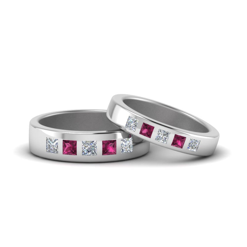 his-and-hers-matching-wedding-diamond-princess-cut-bands-with-pink-sapphire-in-white-gold-FD9087BPRGSADRPI-NL-WG.jpg