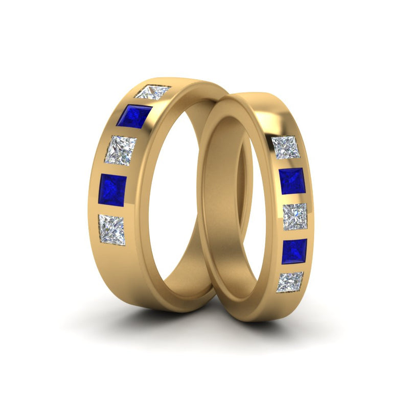 his-and-hers-matching-wedding-diamond-princess-cut-bands-with-sapphire-in-yellow-gold-FD9087BPRGSABL-NL-YG.jpg