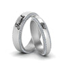 Load image into Gallery viewer, his-and-hers-personalized-matching-band-in-white-gold-FD-9004MB-NL-WG-EG.jpg