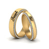 Load image into Gallery viewer, his-and-hers-personalized-matching-band-in-yellow-gold-FD-9004MB-NL-YG-EG.jpg
