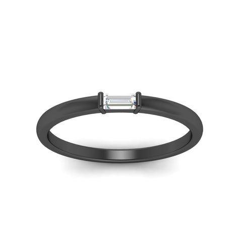 Horizontal Baguette Promise Ring