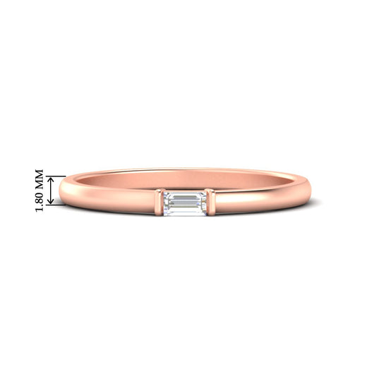 Horizontal Baguette Promise Ring