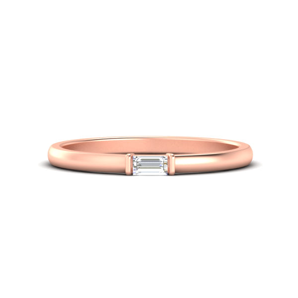 Horizontal Baguette Promise Ring