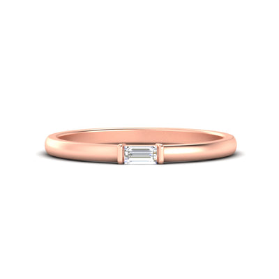 Horizontal Baguette Promise Ring