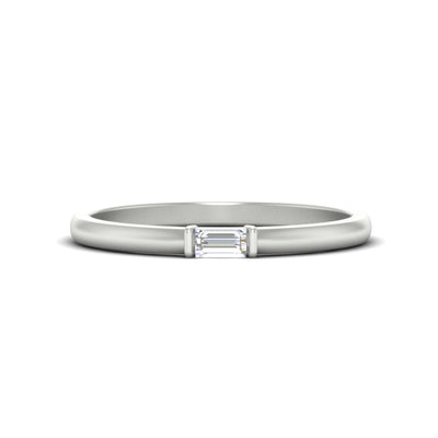 Horizontal Baguette Promise Ring