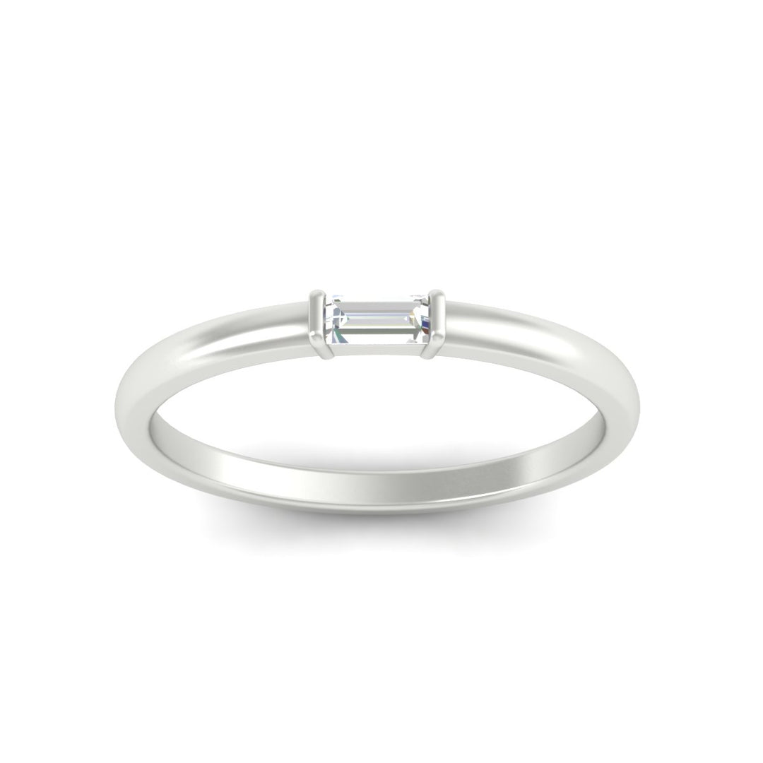 Horizontal Baguette Promise Ring