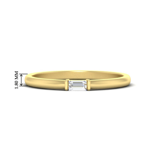 Horizontal Baguette Promise Ring