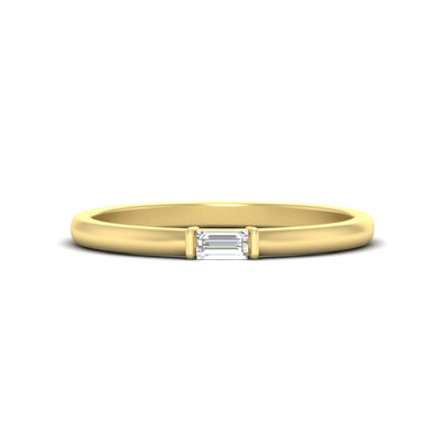 Horizontal Baguette Promise Ring