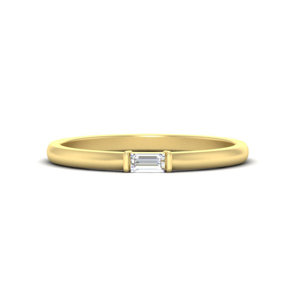 Horizontal Baguette Promise Ring