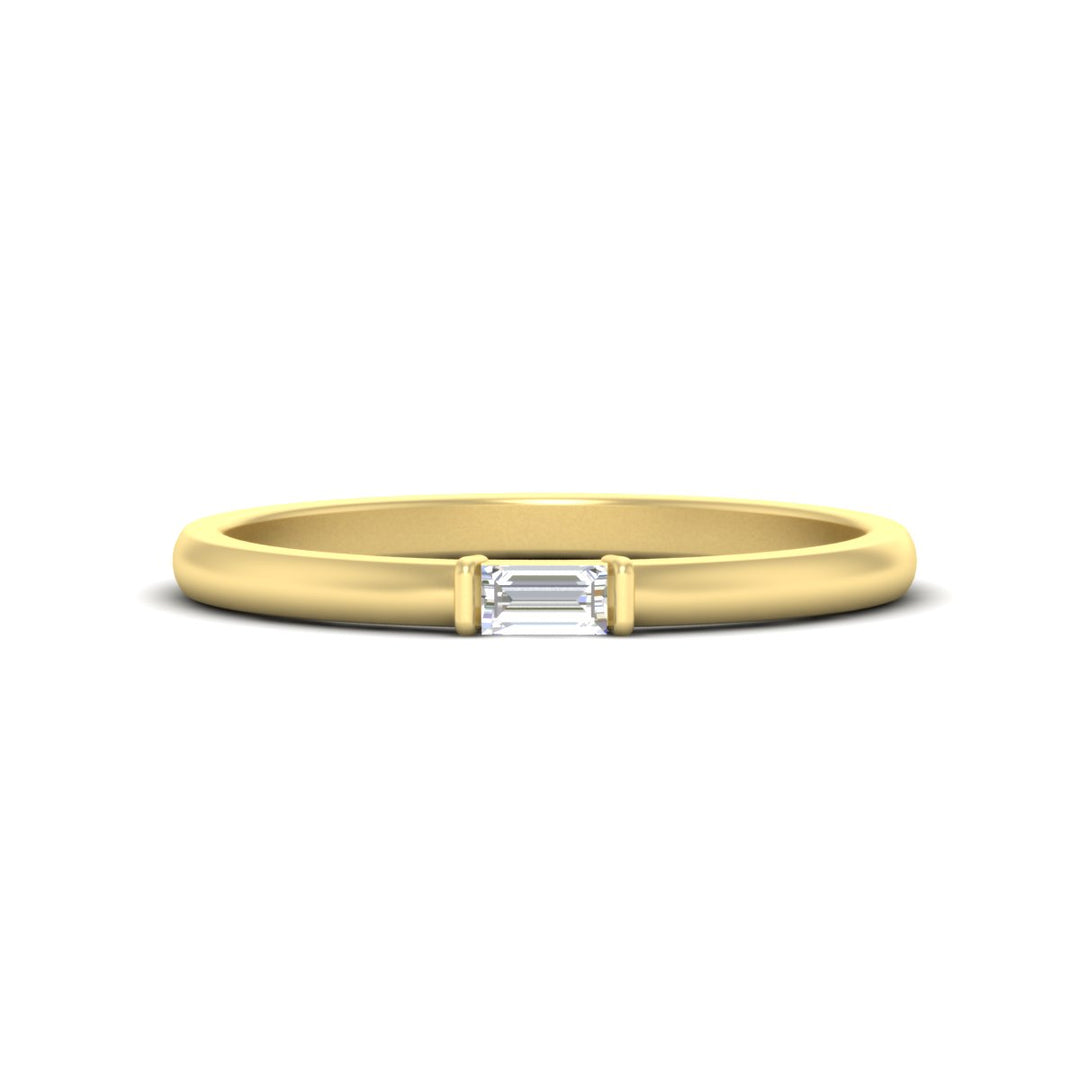 Horizontal Baguette Promise Ring