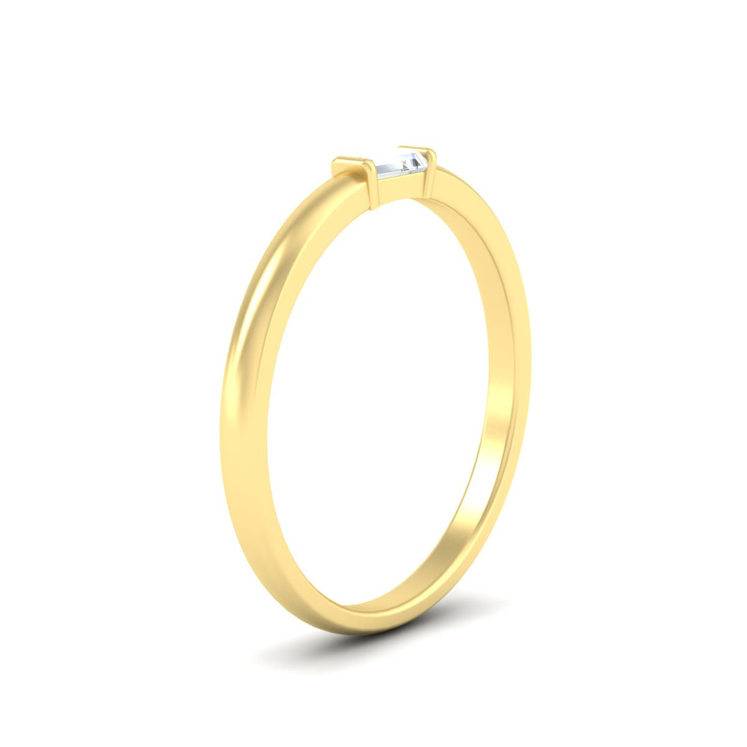 Horizontal Baguette Promise Ring