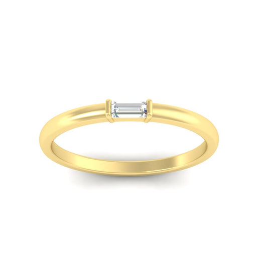 Horizontal Baguette Promise Ring