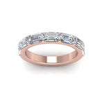 Load image into Gallery viewer, Horizontal Emerald Cut Classic Band
