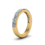 Load image into Gallery viewer, Horizontal Emerald Cut Classic Band

