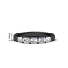 Load image into Gallery viewer, horizontal-emerald-cut-wedding-ring-band-in-black-gold-FD8126EMB-0.75CT-NL-BG-HW