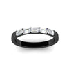 Load image into Gallery viewer, horizontal-emerald-cut-wedding-ring-band-in-black-gold-FD8126EMBANGLE5-0.75CT-NL-BG