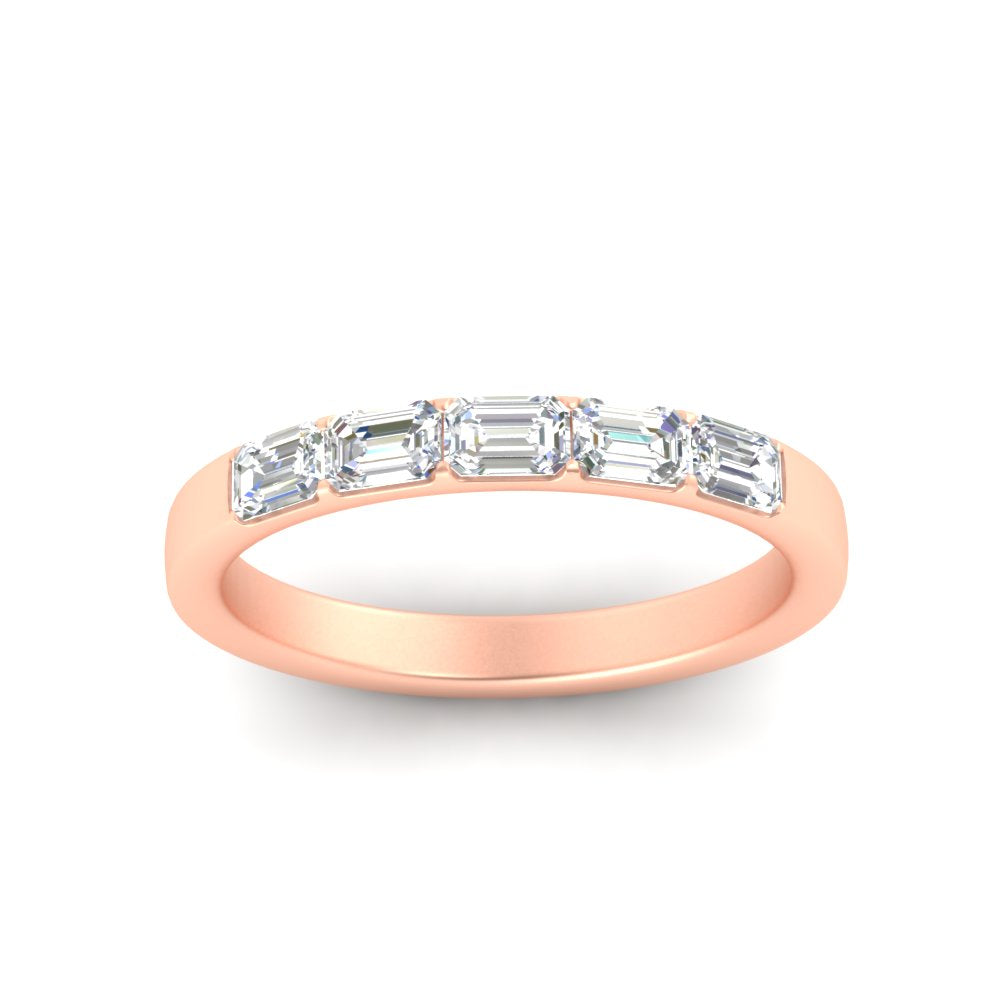 horizontal-emerald-cut-wedding-ring-band-in-rose-gold-FD8126EMBANGLE5-0.75CT-NL-RG