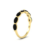 Load image into Gallery viewer, horizontal-marquise-wedding-black-diamond-band-in-FD9939MQBGBLACKANGLE3-1.50CT-NL-YG
