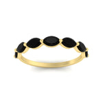 Load image into Gallery viewer, horizontal-marquise-wedding-black-diamond-band-in-FD9939MQBGBLACKANGLE3-1.50CT-NL-YG
