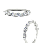 Load image into Gallery viewer, horizontal-marquise-wedding-diamond-band-in-FD9939MQBANGLE3-1.50CT-NL-WG

