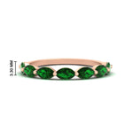 Load image into Gallery viewer, horizontal-marquise-wedding-emerald-band-in-FD9939MQBGEMGRANGLE3-1.50CT-NL-RG
