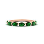 Load image into Gallery viewer, horizontal-marquise-wedding-emerald-band-in-FD9939MQBGEMGRANGLE3-1.50CT-NL-RG
