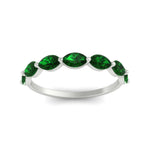 Load image into Gallery viewer, horizontal-marquise-wedding-emerald-band-in-FD9939MQBGEMGRANGLE3-1.50CT-NL-WG
