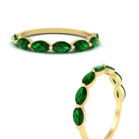 horizontal-marquise-wedding-emerald-band-in-FD9939MQBGEMGRANGLE3-1.50CT-NL-YG