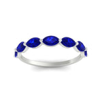 Load image into Gallery viewer, horizontal-marquise-wedding-sapphire-band-in-FD9939MQBGSABLANGLE3-1.50CT-NL-WG
