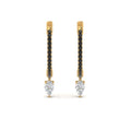 Thumbnail 82 - huggie-black-diamond-pear-earrings-in-yellow-gold-FDEAR8200GBLACK-NL-YG