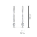 Thumbnail 7 - huggie-diamond-pear-earrings-in-white-gold-FDEAR8200-NL-WG