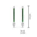 Thumbnail 55 - huggie-emerald-pear-earrings-in-white-gold-FDEAR8200GEMGR-NL-WG