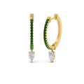 Thumbnail 57 - huggie-emerald-pear-earrings-in-yellow-gold-FDEAR8200GEMGR-NL-YG