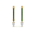 Thumbnail 58 - huggie-emerald-pear-earrings-in-yellow-gold-FDEAR8200GEMGR-NL-YG
