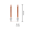 Thumbnail 39 - huggie-orange-sapphire-pear-earrings-in-rose-gold-FDEAR8200GSAOR-NL-RG