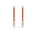 Thumbnail 38 - huggie-orange-sapphire-pear-earrings-in-rose-gold-FDEAR8200GSAOR-NL-RG