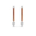 Thumbnail 42 - huggie-orange-sapphire-pear-earrings-in-white-gold-FDEAR8200GSAOR-NL-WG