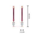 Thumbnail 27 - huggie-pink-sapphire-pear-earrings-in-rose-gold-FDEAR8200GSADRPI-NL-RG