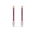 Thumbnail 26 - huggie-pink-sapphire-pear-earrings-in-rose-gold-FDEAR8200GSADRPI-NL-RG
