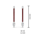Thumbnail 67 - huggie-ruby-pear-earrings-in-white-gold-FDEAR8200GRUDR-NL-WG