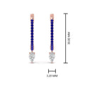 Thumbnail 15 - huggie-sapphire-pear-earrings-in-rose-gold-FDEAR8200GSABL-NL-RG