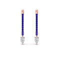 Thumbnail 14 - huggie-sapphire-pear-earrings-in-rose-gold-FDEAR8200GSABL-NL-RG