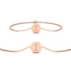 Load image into Gallery viewer, Alphabet disc diamond bracelet