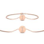 Load image into Gallery viewer, Alphabet disc diamond bracelet
