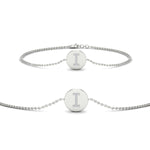 Load image into Gallery viewer, Alphabet disc diamond bracelet
