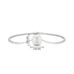 Load image into Gallery viewer, Alphabet disc diamond bracelet
