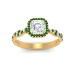 Load image into Gallery viewer, infinity-asscher-cut-halo-emerald-engagement-ring-in-yellow-gold-FD9126ASRGEMGRANGLE5-NL-YG?v=1757924728
