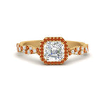 Load image into Gallery viewer, infinity-asscher-cut-halo-orange-sapphire-engagement-ring-in-yellow-gold-FD9126ASRGSAOR-NL-YG_83e5b17d-e70d-43d3-95b4-a1c9dd48a35e?v=1757924882
