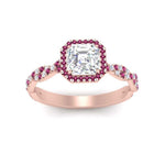 Load image into Gallery viewer, infinity-asscher-cut-halo-pink-sapphire-engagement-ring-in-rose-gold-FD9126ASRGSADRPIANGLE5-NL-RG?v=1757924728
