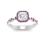Load image into Gallery viewer, infinity-asscher-cut-halo-pink-sapphire-engagement-ring-in-white-gold-FD9126ASRGSADRPIANGLE5-NL-WG_be5b4f81-ecf0-45e4-9728-31d7ef886738?v=1757924881
